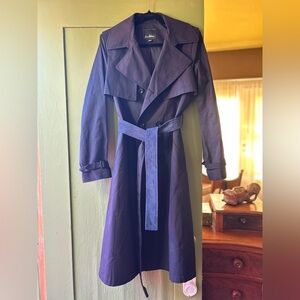 Sam Edelman Navy Trench Coat with Belt